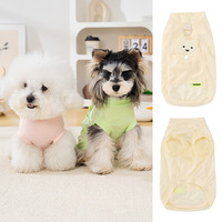 T-shirt pour chien en polyester soie glacée anti-UV, léger, respirant, toutes saisons, motif ours 3D, style décontracté