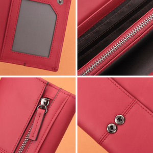 HUMERPAUL Portefeuille classique pour <span class=keywords><strong>femme</strong></span> <span class=keywords><strong>en</strong></span> <span class=keywords><strong>cuir</strong></span> véritable <span class=keywords><strong>Pochette</strong></span> multifonction avec fentes pour cartes RFID et poche pour téléphone Sac d'argent tendance - Product Image 5