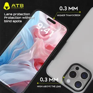 ATB Samsung Huawei Xiaomi Silicone Soft Wrapped Transparent Phone Cell Protective Cover For IP15 14 13 12