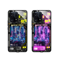Étui de téléphone portable lumineux à motifs pour oPPO Fine X5 Pro Reno7 6 5 Pro Realme OnePlus Smart Light Phone case