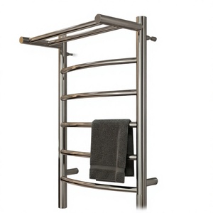Porte-serviettes mural moderne multi-branches en métal, organisateur de salle de bain, accessoires de salle de bain pour hôtel - Product Image 1