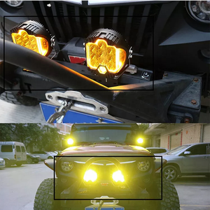 Fari Fendinebbia LED <span class=keywords><strong>BSG</strong></span> SK-9'' da 9 Pollici Super Luminosi per Auto e Pickup, Luci Modificate a Tre Lati, Impermeabili IP68 - Product Image 5