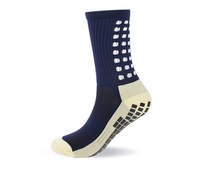 Chaussettes de football antidérapantes OEM en gros, avec semelle en tissu éponge rembourrée, chaussettes de sport athlétiques, chaussettes d'entraînement de football avec logo personnalisé