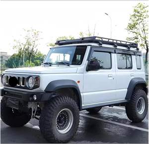 อุปกรณ์ตกแต่งภายนอกรถยนต์ TELLIKA อินเดีย สำหรับรถ <span class=keywords><strong>Suzuki</strong></span> Jimny รุ่นใหม่ ปี <span class=keywords><strong>2023</strong></span> 2024 5 ประตู  ทำจากอะลูมิเนียม พร้อมชุดไฟ LED  แร็คหลังคาสำหรับบรรทุกสัมภาระ - Product Image 3