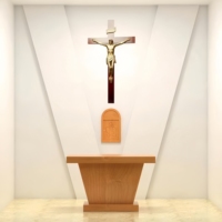 Lutrin d'autel liturgique en bois de haute qualité pour église catholique, idéal pour la maison, l'école, la chapelle et la salle de prière