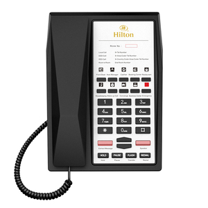 <span class=keywords><strong>Téléphone</strong></span> <span class=keywords><strong>fixe</strong></span> multifonctionnel filaire de bureau en plastique de qualité Sachikoo, très vendu pour l'hôtellerie - Product Image 3