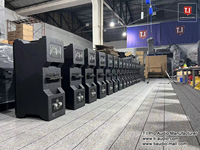 Haut-parleur Line Array 2 voies T.I Pro Audio LA-210, double woofer néodyme de 10 pouces, sortie 800W, boîtier en bois pour radio