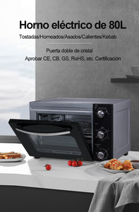 Electrodomésticos de Cocina, <span class=keywords><strong>Horno</strong></span> <span class=keywords><strong>El</strong></span>éctrico Grande de 80L, <span class=keywords><strong>Horno</strong></span> de Convección para Pizza, <span class=keywords><strong>Horno</strong></span> Comercial de Barro Tandoor con Certificación CE - Product Image 2
