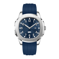 Montres en silicone de luxe pour homme, montres analogiques sportives à quartz résistantes à l'eau pour homme, design personnalisé, montre en acier inoxydable