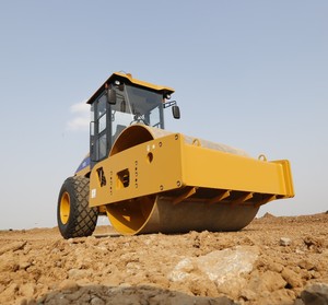 Compacteur de sol hydraulique diesel 512 12 tonnes 175 CV, rouleau compresseur routier à tambour unique à pieds de mouton pour asphalte, avec amortisseur de porte coulissante à fermeture douce - Product Image 2