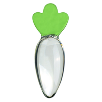 Ninghao Dildo en verre cristal en forme de carotte, petit ensemble de plug anal en cristal, baguette de plaisir lisse, jouet sexuel sûr pour le corps pour femmes