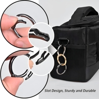 Anneau porte-clés de luxe en forme de O, mousqueton pour porte-clés, en gros, pour Noël, loisirs créatifs, breloques de sac, accessoires de sac à main
