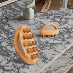 Kit de herramientas Gua Sha de madera, terapia de masaje Manual, moldeador de rollo, masajeador de drenaje linfático para reducción de celulitis - Product Image 6