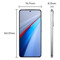 Prix d'usine vivo iQOO 13 téléphones intelligents d'origine Face ID empreinte digitale déverrouiller 6.82 pouces 5G téléphone Android 6150mAh batterie