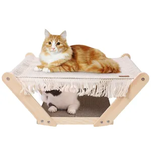 Camas elevadas para cães e gatos, berço de rede para cama de gato, móveis para animais de estimação pequenos, presente para janela