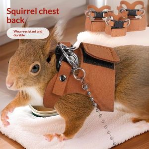 Accessoires pour petits animaux : Harnais de poitrine et laisse d'entraînement en forme de I pour écureuil démoniaque/hamster - Product Image 1