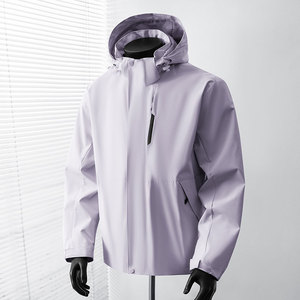 Veste unie personnalisée 2026 - Doudoune tendance, manteau chaud en duvet avec fermeture boutonnée unie pour homme - Product Image 2