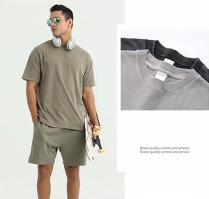 เสื้อยืดคอตตอนวินเทจเนื้อหนัก 280 กรัม แขนสั้น ทรงคอกลม ซักแล้ว ไม่มีลาย คุณภาพสูง ขายส่ง รับสั่งทำเสื้อยืด - Product Image 1