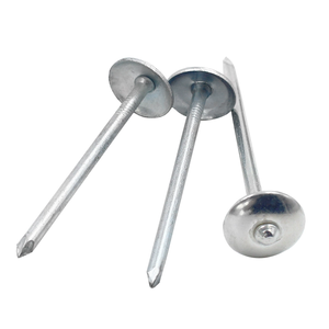 Vástago trenzado Cabeza de paraguas Techo corrugado Hierro galvanizado Metal Clavos resistentes al óxido Material de rodamiento de <span class=keywords><strong>bolas</strong></span> - Product Image 3