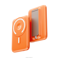 Batterie externe portable 5000 mAh avec câble intégré et support de téléphone, logo personnalisé, cadeau promotionnel
