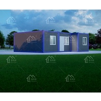 Casa contenedor desmontable de lujo Casa contenedor con marco de estructura de acero ligero Mini casa contenedor