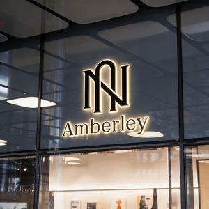 Enseigne lumineuse LED rétroéclairée, lettres en acrylique 3D avec halo métallique pour comptoir de magasin de cosmétiques, salon de beauté et présentoir de centre commercial - Product Image 4