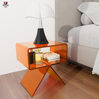 Table basse décorative en acrylique au design moderne et unique, table à thé, table basse pour salon, bureau d'hôtel