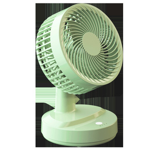 Portable Desktop <b>Fan</b> With Oscillating Function Usb Powered Silent Small Dormitory <b>Fan</b> Green White Color Dc Motor - Product Image 2