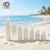 Flacon pompe sans air en plastique, conteneur cosmétique sous vide, distributeur rechargeable de sérum et lotion, soin de la peau, crème visage de voyage, couleur personnalisée