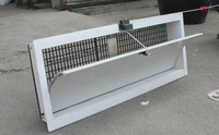 Fenêtre d'admission d'air blanche de 1200 mm pour volailles, ventilation pour équipements d'élevage avicole, vente directe d'usine en gros