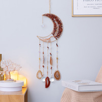 Natürlicher Lebensbaum-Amethystkristall-Traumfänger mit Heilendem Achat als Wandbehang für Schlafzimmer- und Gartendekoration