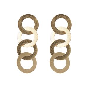 Orecchini YXQ E47 in acciaio inossidabile dorato, minimalisti, leggeri, comodi ed eleganti. - Product Image 1