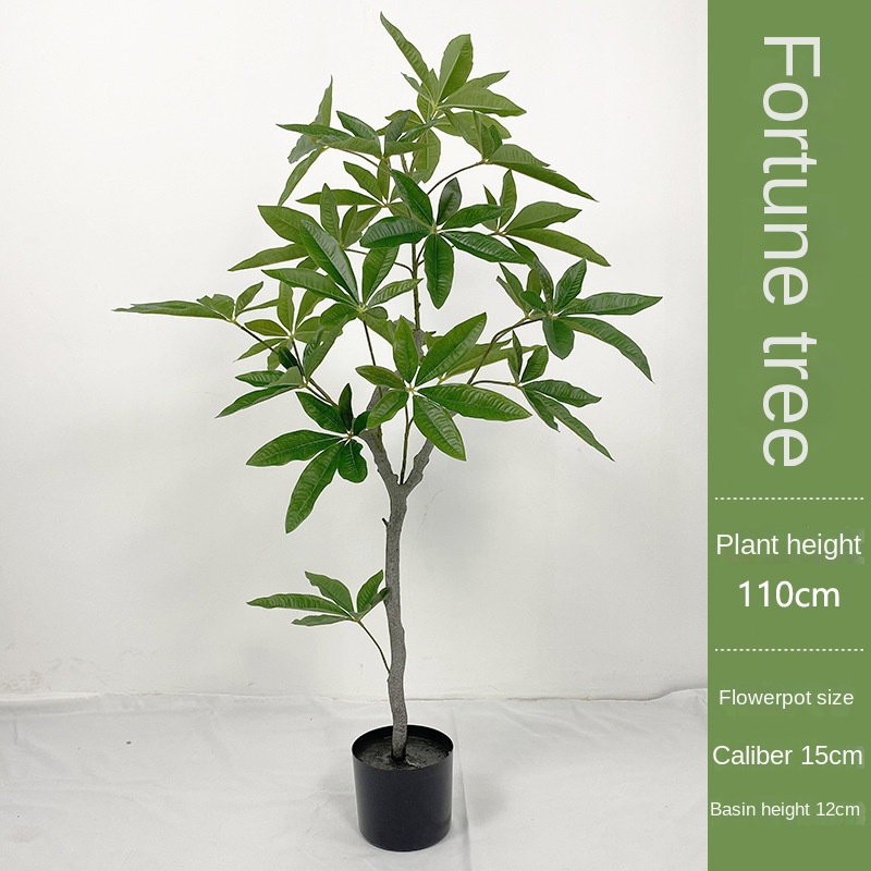 Planta de dinero verde 110cm 116 hojas