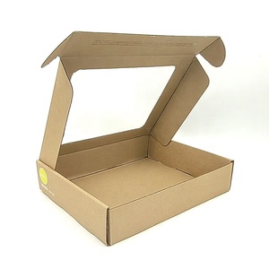 Biểu tượng tùy chỉnh in sóng vận chuyển Kraft hộp các tông bao bì sản phẩm với cửa sổ rõ ràng - Product Image 2