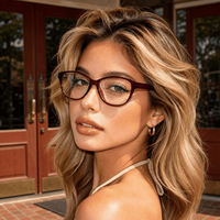 Lunettes d'ordinateur rétro TR90 anti-lumière bleue, protection contre les radiations, monture optique en acétate, montures de lunettes