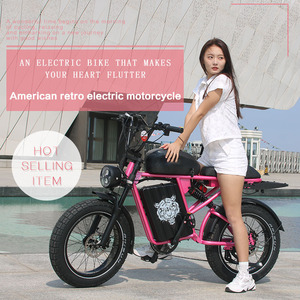 จักรยานไฟฟ้าไฮบริดเรโทร48V MTB 1500W, แบตเตอรี่ลิเธียมบนท้องถนนยางรถจักรยานขนาดใหญ่เป็นพิเศษ - Product Image 5