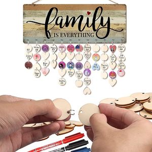 Regalo <span class=keywords><strong>de</strong></span> cumpleaños <span class=keywords><strong>de</strong></span> mamá, recordatorio <span class=keywords><strong>de</strong></span> cumpleaños familiar, tablero <span class=keywords><strong>de</strong></span> calendario, artesanías <span class=keywords><strong>de</strong></span> madera, placa colgante <span class=keywords><strong>de</strong></span> pared, letrero, decoración del hogar DIY - Product Image 3