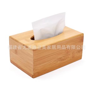 Cajas de pañuelos de bambú personalizadas para restaurantes, disponibles al por mayor, con impresión de logotipo disponible para hoteles, restaurantes y hogares. - Product Image 2