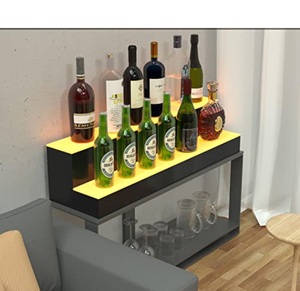 Estante de exhibición de acrílico de botella de licor de diseño Led de lujo personalizado de fábrica para Bar - Product Image 2