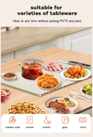 Faltbares Silikon-Lebensmittel wärme tablett Elektrischer flexibler Lebensmittel wärmer Lebensmittel wärme matte Roll-up-Buffet-Heizplatten-Heizkissen