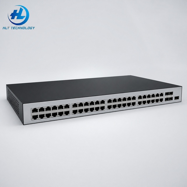 S5735-L48P4X-A Professional 48 Port Gigabit Managed Switch PoE+ 4x10G SFP+ Uplinks Enterprise Layer 2 Network Hub Wholesale