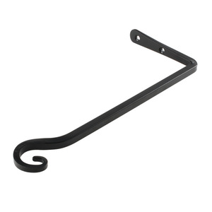 JIM Wrought Iron <b>Hook</b> 10 Inch Black Wall Mount For Plant Basket Lamp Feeder - Product Image 5