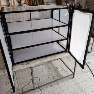 Tủ trưng bày bánh mì bằng kim loại di động, dễ lắp ráp và sử dụng, tủ trưng bày bánh ngọt bằng kim loại - Product Image 6