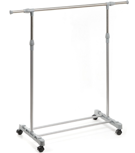 Porte-vêtements à double barre, séchoir à linge, porte-vêtements robuste, porte-manteau portable, armoire en métal, porte-vêtements - Product Image 5