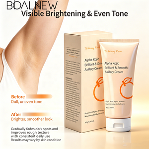 OEM ODM Brilliant Smooth Axillary Cream Whitening Multi-area Cream with Kojic Acid Alpha Arbutin <strong>Body</strong> Dark Spot Corrector Cream - Product Image 5