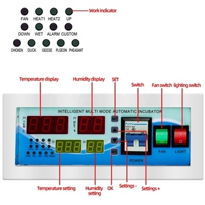 XM-18E-incubadora de huevos multifunción, controlador de temperatura y humedad, completamente automático - Product Image 2