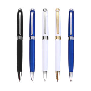 Stylo bille torsadé en métal personnalisable et élégant, cadeau d'affaires et de bureau avec logo pour hôtels - Product Image 2