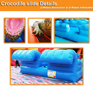 Rey cocodrilo PVC interior para tobogán inflable para todas las edades para la Escuela Centro Comercial aeropuerto parques infantiles OEM aceptado - Product Image 4
