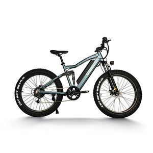 Bicicleta Eléctrica de Montaña de 48V 10.4AH con Suspensión Completa, Cuadro de Aleación de Aluminio, Frenos de Disco Dobles, Neumáticos Gruesos de 26*4 Pulgadas - Product Image 1