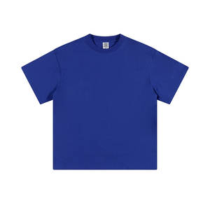 Camisetas de Hombre de Moda OEM, Tejido de Punto Sólido, 100% Algodón, Corte Holgado y Cuadrado - Product Image 1